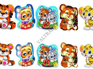 TIGRI ММДФТ - МАГНИТИ - ТИГРИ - 6/8 СМ.
